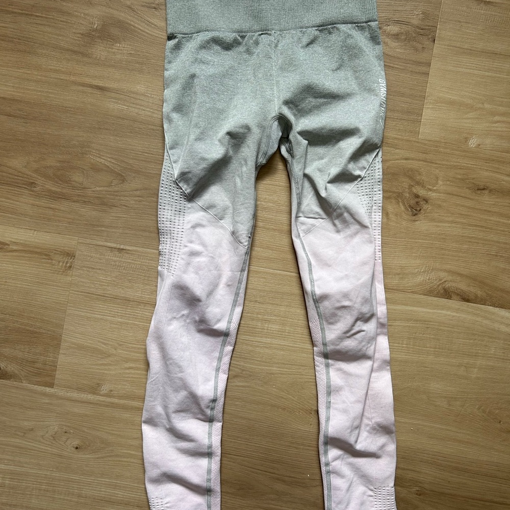 Gym Shark Grey and Pink Leggings